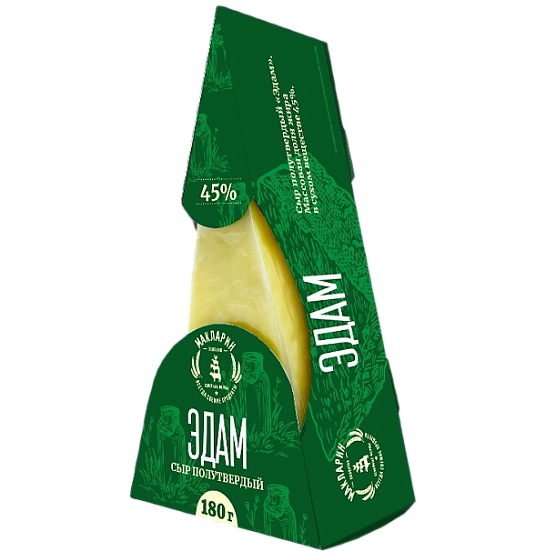 Сыр полутвердый "Эдам" 180 гр.