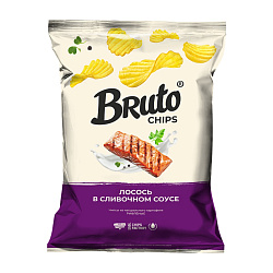 Чипсы BRUTO «Лосось в сливочном соусе» 120 гр.