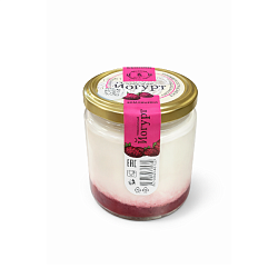 Йогурт термостатный двухслойный с земляникой (240 г)