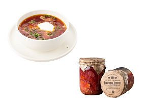 Борщ со свининой 500 гр.